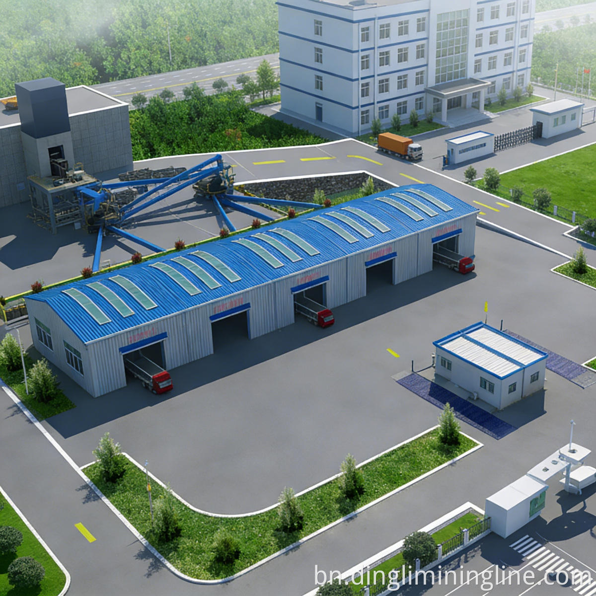 Uniform Particle Stone Aggregate Line